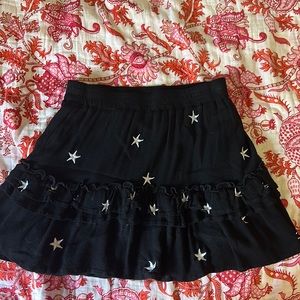Rock and rags stories brand black star skirt